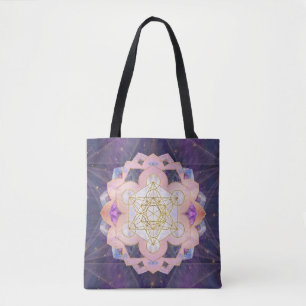 Metatron-Würfel in Gemstone-Lotus