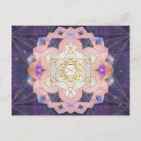 Metatron-Würfel in Gemstone-Lotus