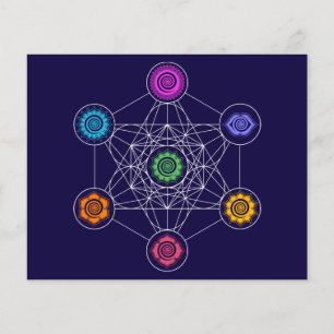 Metatronen Cube, Chakras, Kosmische Energiezentren Flyer
