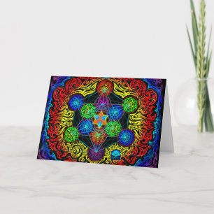 Metatron's Cube Greeting Card Karte