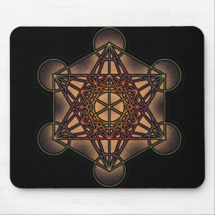 Metatrons Cube - Heilige Geometrie-Symbol Mousepad