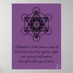 Metatron's Cube Map of Creation Poster