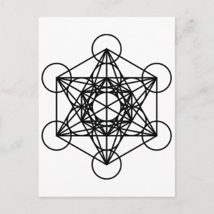 Metatrons Cube Postkarte