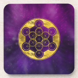 Metatrons Cube Sacred Geometry Getränkeuntersetzer