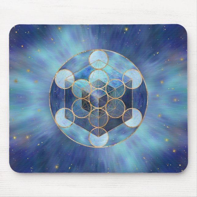 Metatrons Cube Sacred Geometry Mousepad (Vorne)
