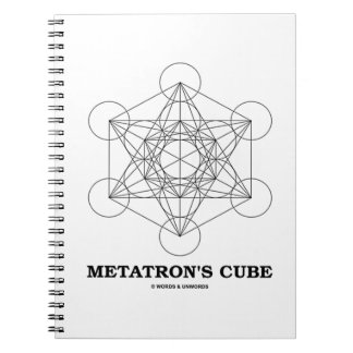 Metatrons Cube Sacred Geometry Notizblock