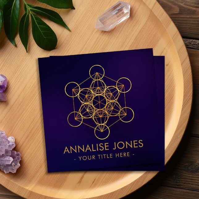 Metatrons Cube Sacred Geometry Ornament Square Bu Quadratische Visitenkarte (Von Creator hochgeladen)