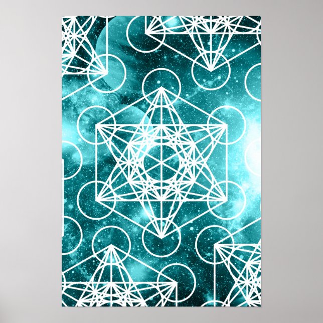Metatron's Cube Space Poster (Vorne)