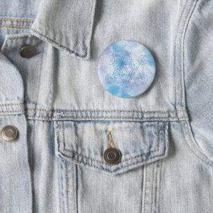 Metatrons Würfel Heilige Geometrie Button