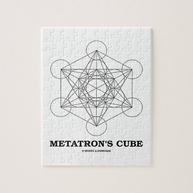 Metatrons Würfel (heilige Geometrie) Puzzle (Vertikal)
