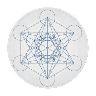 Metatrons Würfel-Kristall-Gitter Schneidebrett