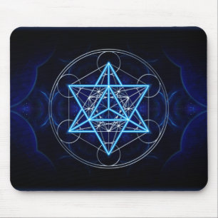 Metatrons Würfel -  Merkaba - Stern Tetraeder Mousepad