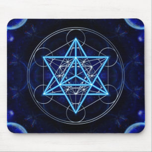 Metatrons Würfel -  Merkaba - Stern Tetraeder Mousepad