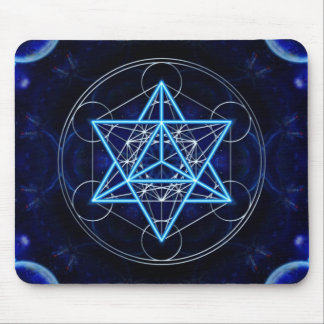 Metatrons Würfel - Merkaba - Stern Tetraeder Mousepad
