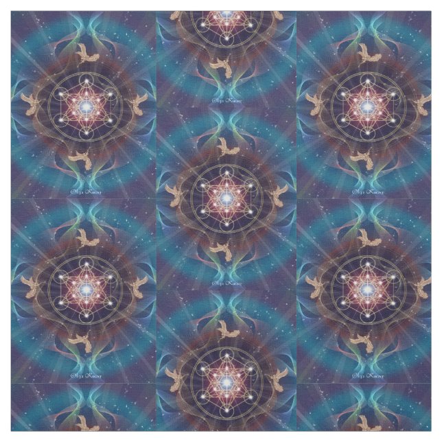 Metatrons Würfel - Merkabah Stoff (Muster)