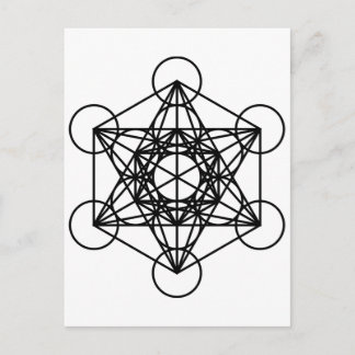 Metatrons Würfel Postkarte