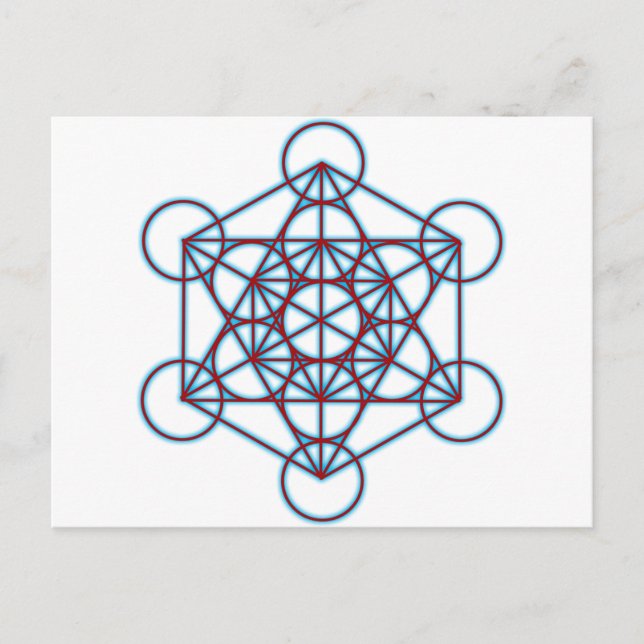 MetatronTGlow Postkarte (Vorderseite)