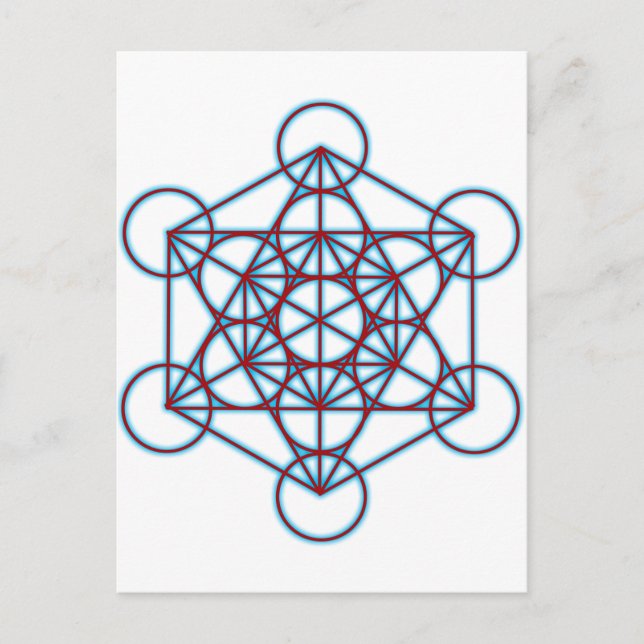 MetatronTGlow Postkarte (Vorderseite)