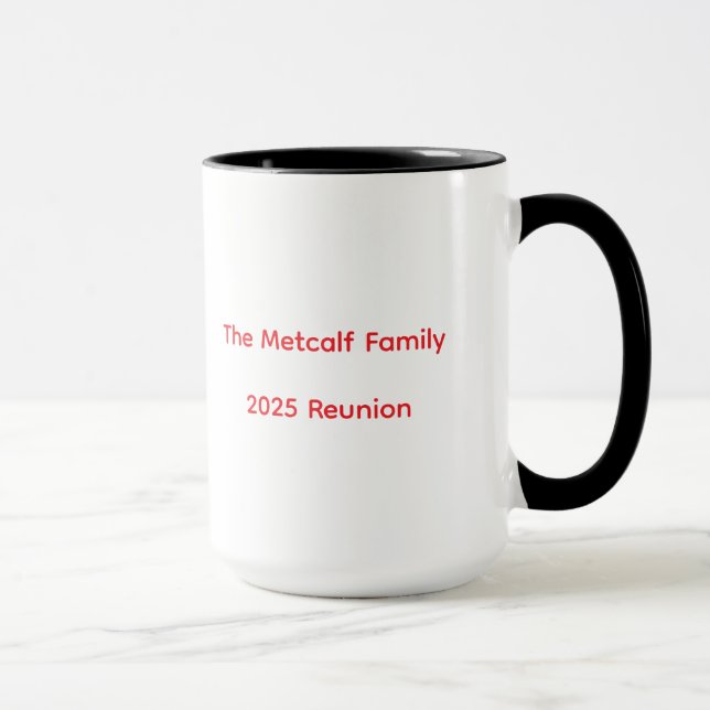 Metcalf Family Wiedersehen 2025 Kaffee Tasse 2.0 (Rechts)