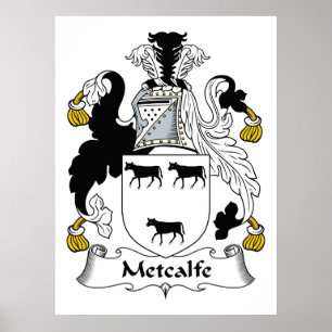 Metcalfe Familienwappen Poster