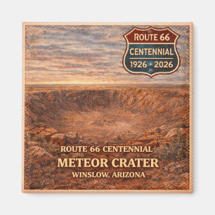 Meteor Crater Winslow Arizona Jahrhundertfeier Magnet