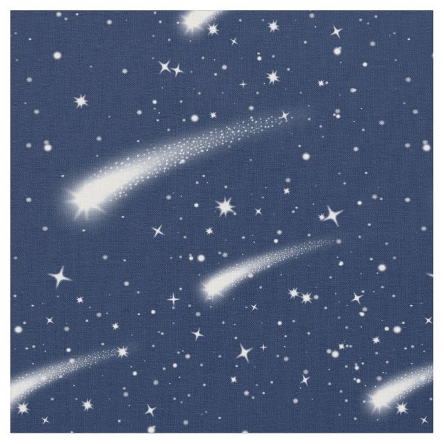 Meteor Duwer Shooting Star Fabric by Yard Stoff (Nahaufnahme)