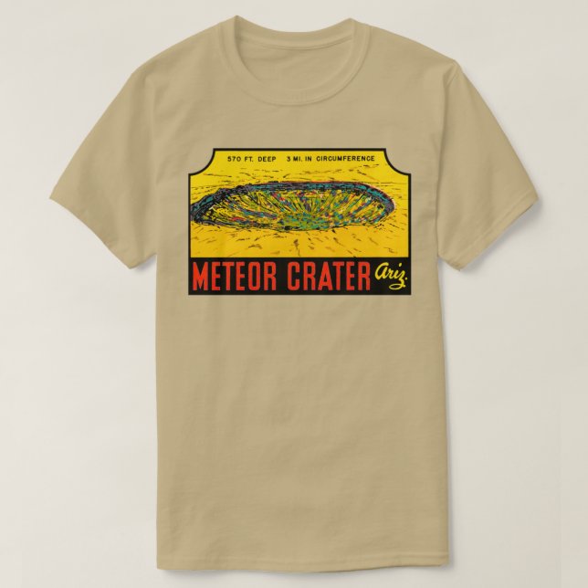 Meteor Krater Arizona T-Shirt (Design vorne)