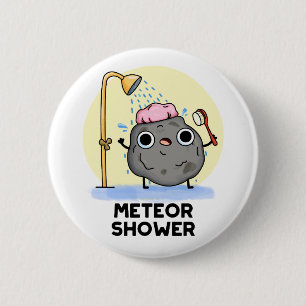 Meteor Shower Funny Science Pub Button