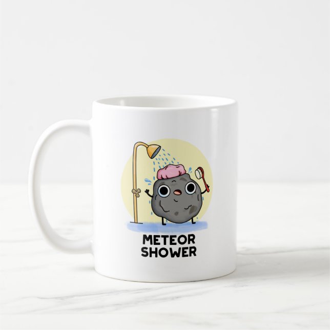 Meteor Shower Funny Science Pub Kaffeetasse (Links)