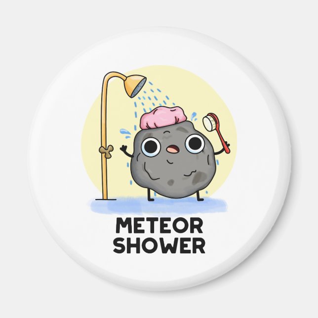 Meteor Shower Funny Science Pub Magnet (Vorne)
