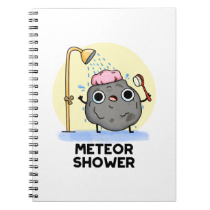 Meteor Shower Funny Science Pub Notizblock