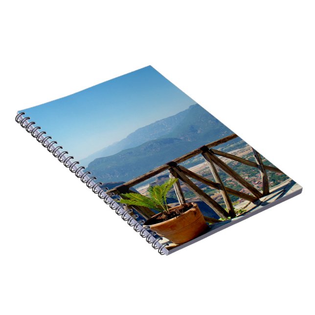 Meteora Greece Balcony Notebook Notizblock (Rechte Seite)