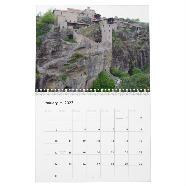 Meteora - Greece Kalender (Jan 2027)