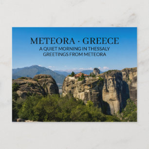 METEORA · GRIECHENLAND Ein ruhiger Morgen in Thess Postkarte