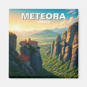 Meteora Griechenland morgens Magnet