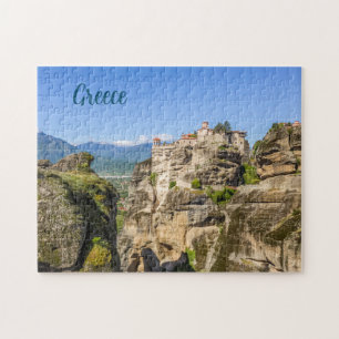 Meteora-Klöster Griechenland, Aquarell Reise Puzzle