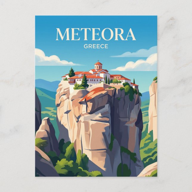 Meteora-Klöster Griechenland Postkarte (Vorderseite)