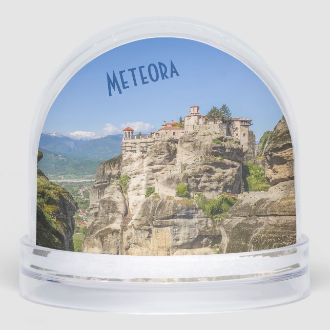 Meteora Monasteries Greece – Stunning Meteora  Schneekugeln (Vorderseite)