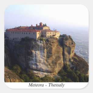Meteora - Thessalien Quadratischer Aufkleber