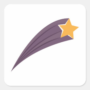 Meteordusche Quadratischer Aufkleber