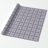 Meteorit Lila Acorn und Leaf Tile Design