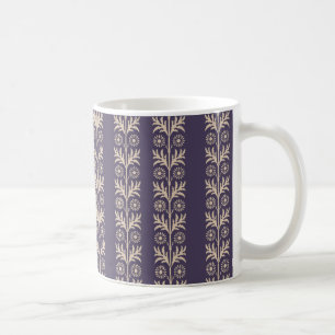 Meteorite Lila Arts and Crafts Blumenstrauß Kaffeetasse