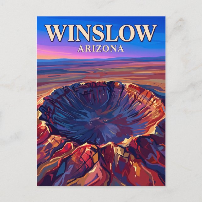Meteoritenkrater USA Postkarte (Vorderseite)