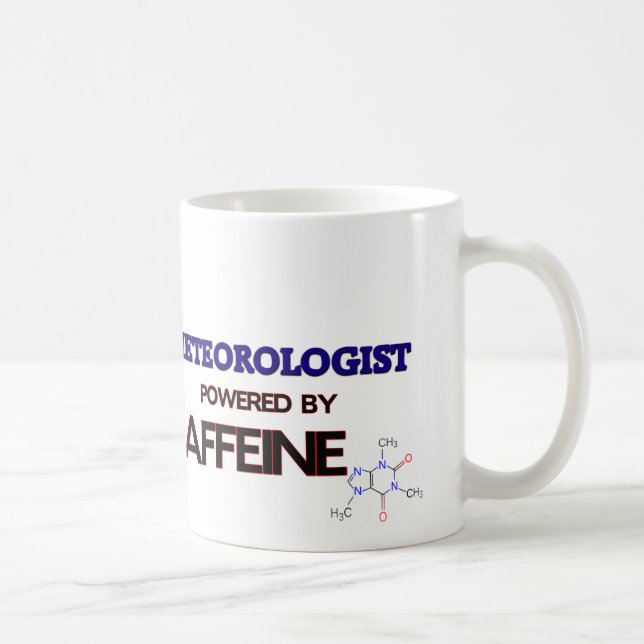 Meteorologe angetrieben durch Koffein Kaffeetasse (Rechts)