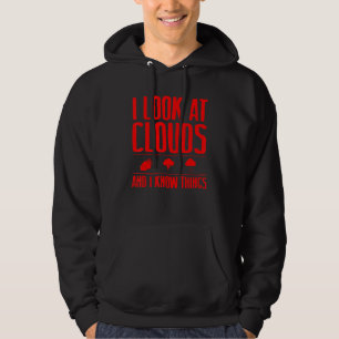Meteorologe Coole Chaser-Wettervorhersage Wolken Hoodie