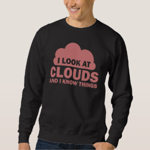 Meteorologe Coole Chaser-Wettervorhersage Wolken Sweatshirt