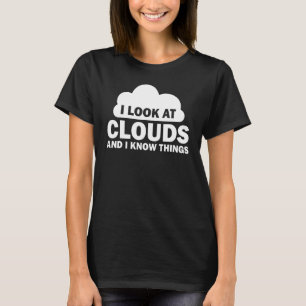 Meteorologe Coole Chaser-Wettervorhersage Wolken T-Shirt