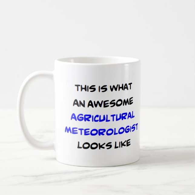 Meteorologe in der Landwirtschaft, phantastisch Kaffeetasse (Links)