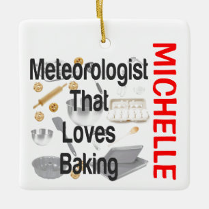 Meteorologe Lieben backen CUSTOM Keramikornament
