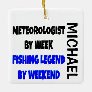 Meteorologe Lieben Fischen CUSTOM Keramikornament